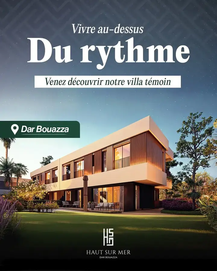Haut sur Mer villa campaign visual for Dar Bouazza