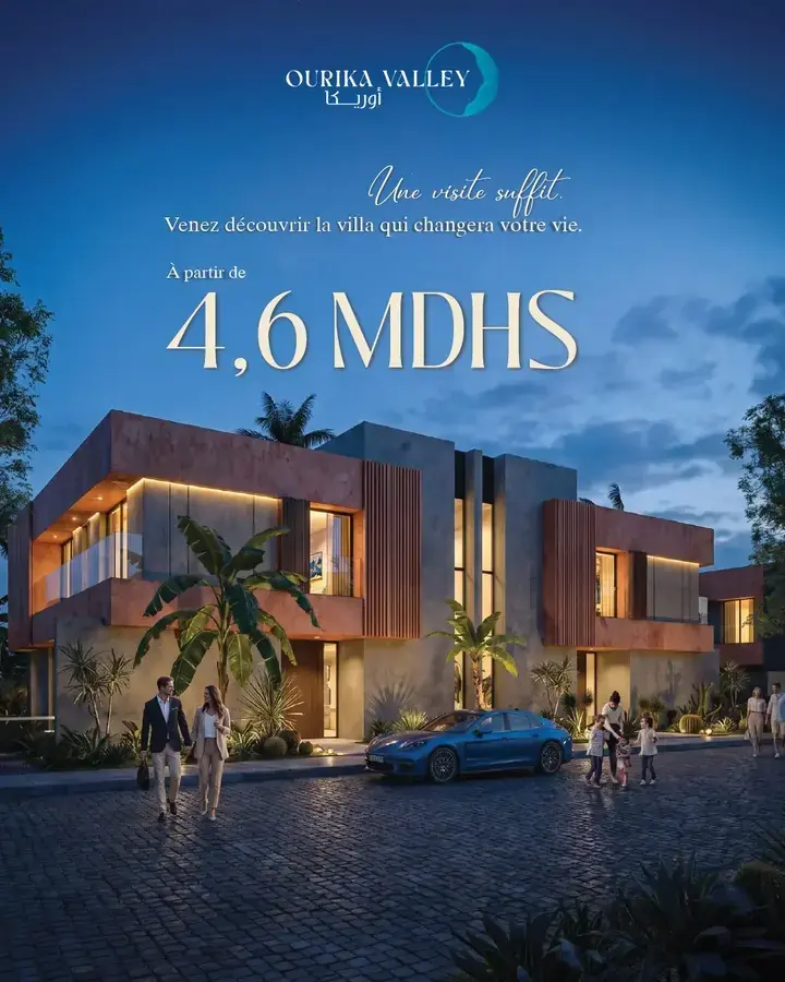 Ourika Valley real estate campaign visual